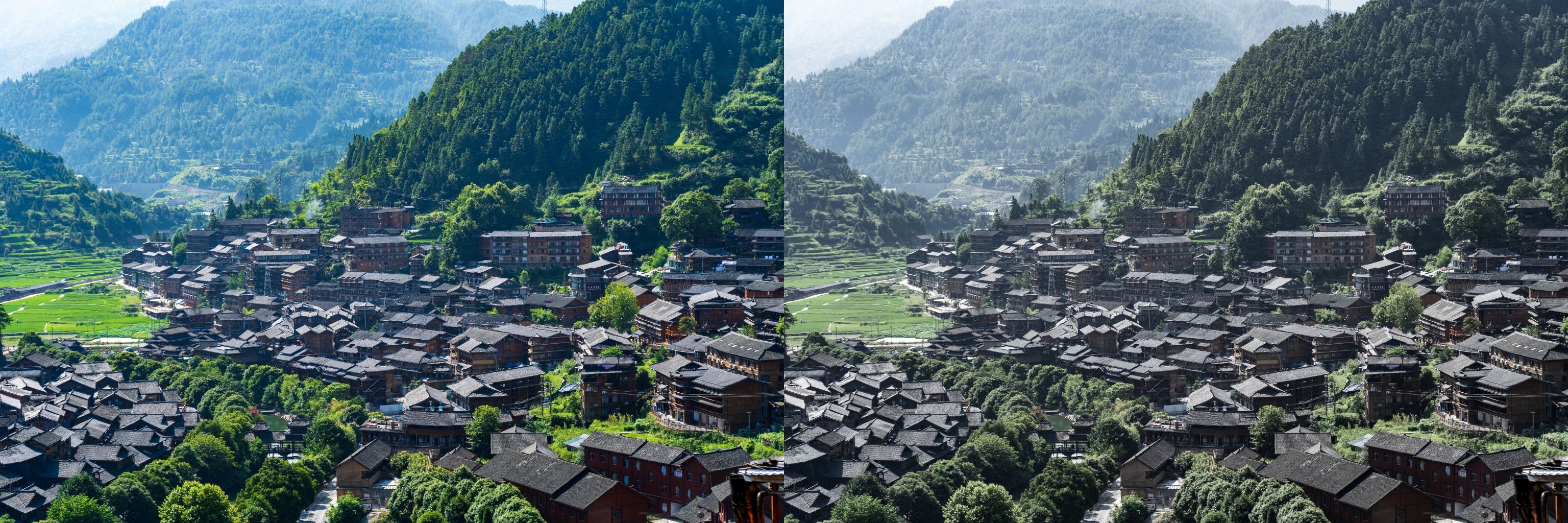 左:高饱和度 | 右:低饱和度